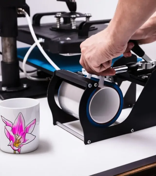 werbedruck-einer-tasse-mit-pinker-blume-fuer-online-kaffee-tassen-shop